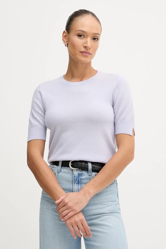 United Colors of Benetton sweter fioletowy 1002D10D2