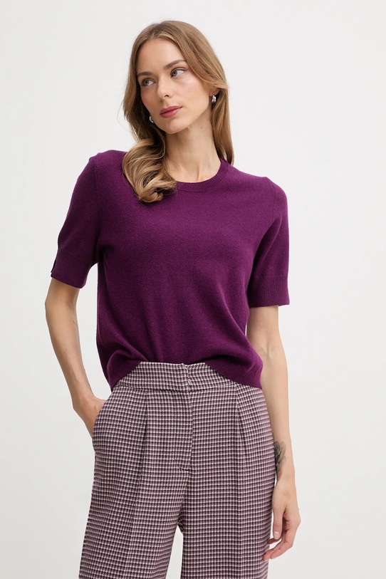 United Colors of Benetton sweter fioletowy 1002D10D2