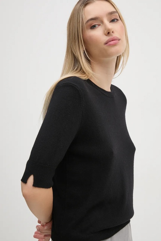 Pulover United Colors of Benetton bez uzorka crna 1002D10D2