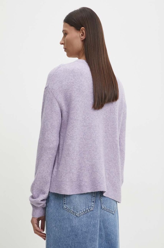 Îmbrăcăminte American Vintage cardigan din amestec de lana DAM19EH24 violet