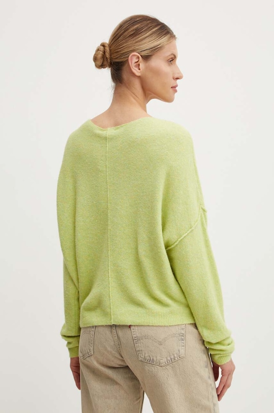 Odzież American Vintage sweter z domieszką wełny DAM225H24 zielony