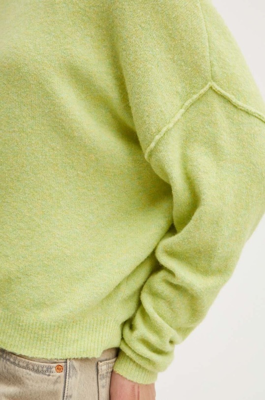 American Vintage sweter z domieszką wełny DAM225H24 zielony