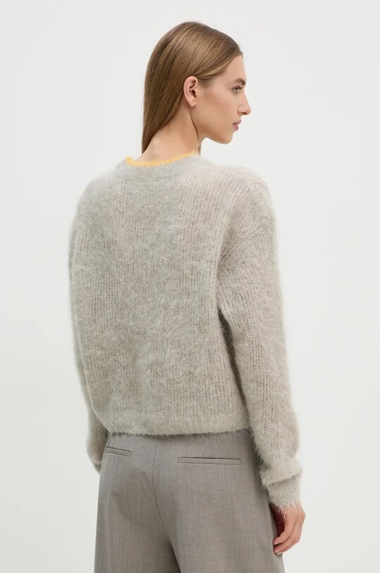 Îmbrăcăminte American Vintage cardigan din lana BYM19AH24 gri