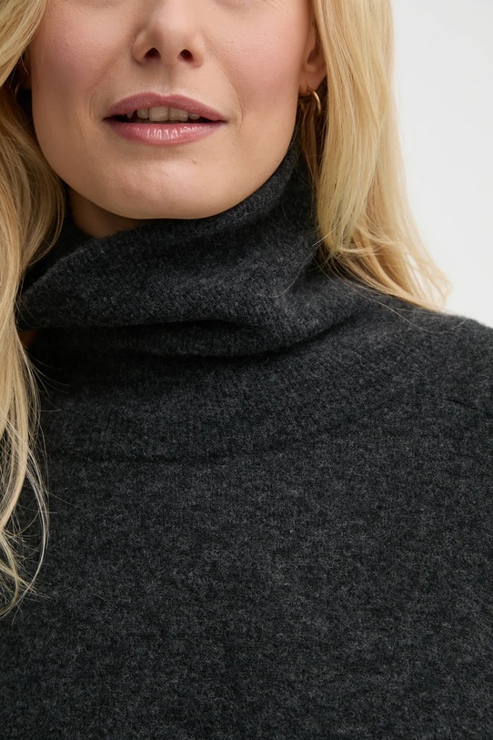 Vlněný svetr American Vintage RAX18FH24 šedá