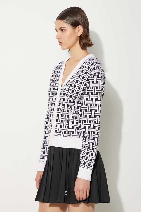 Кардиган з домішкою вовни Kenzo Weave Cardigan білий FE62CA4723CA.02