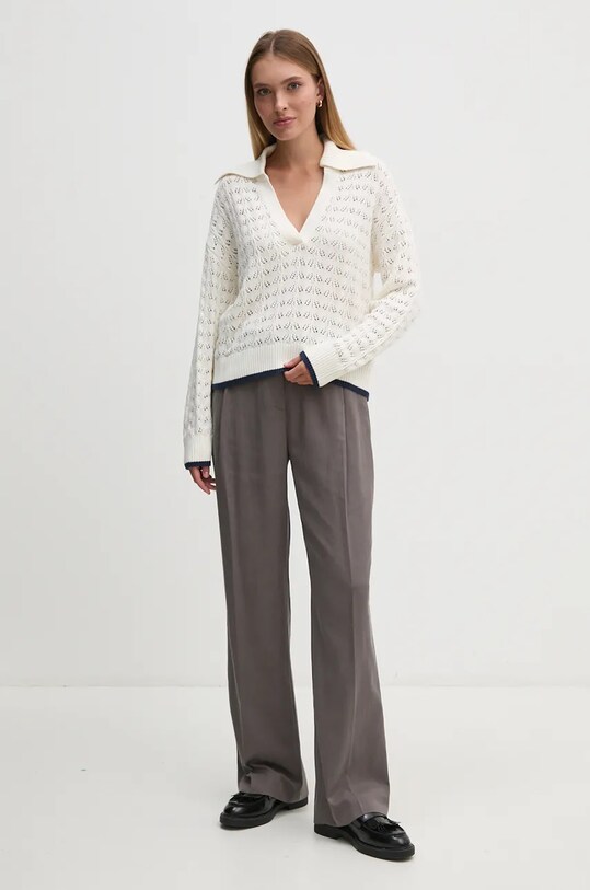 Πουλόβερ Pepe Jeans IVA PL702165 μπεζ AW24