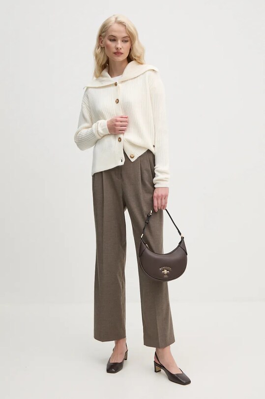 Pepe Jeans cardigan din amestec de lana IRMA CARDIGAN PL702189 bej AW24