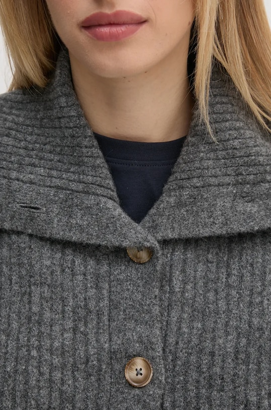 Pepe Jeans cardigan din amestec de lana IRMA CARDIGAN PL702189 gri