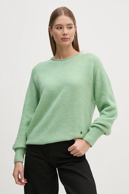 Свитер с примесью шерсти Pepe Jeans IRMA CREW NECK зелёный PL702192