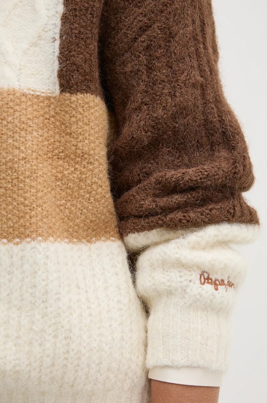 Pepe Jeans pulover din amestec de lana HILARY PL702194 bej