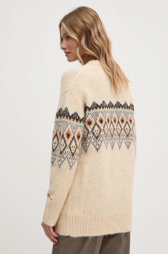 Oblečenie Kardigán s prímesou vlny Pepe Jeans HELIA PL702195 béžová