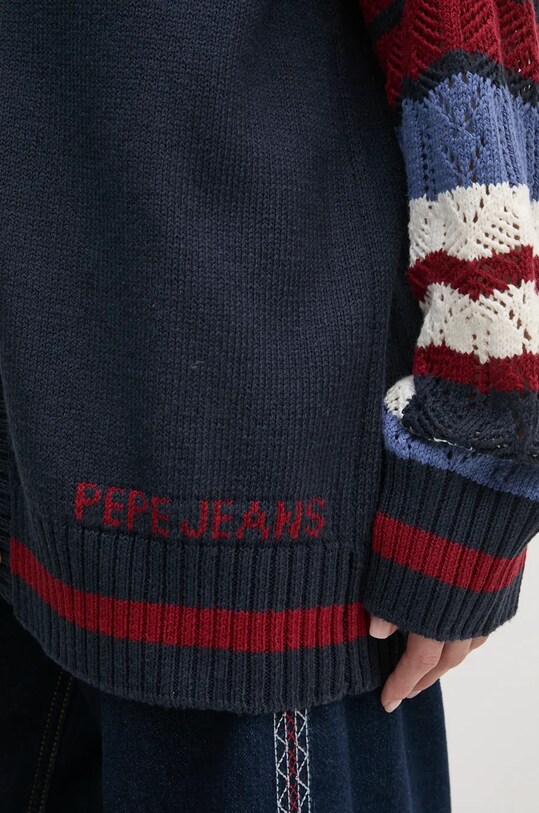 Pepe Jeans cardigan HARPER PL702203 bleumarin