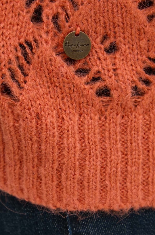 Pepe Jeans sweter HAILEY CARDIGAN PL702218 pomarańczowy