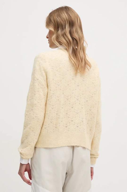 Odzież Pepe Jeans kardigan z domieszką wełny HELEN CARDIGAN PL702228 beżowy