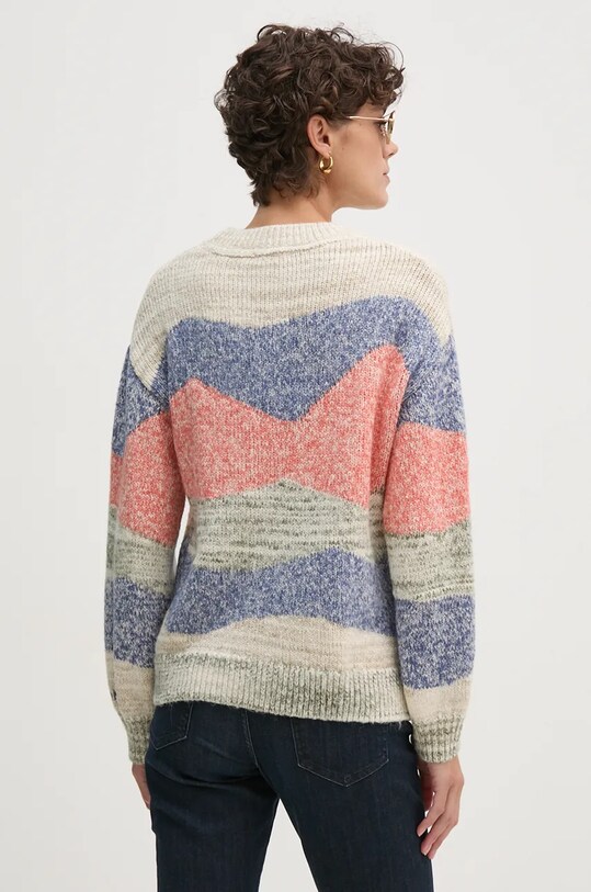 Odzież Pepe Jeans sweter z domieszką wełny HARRIET PL702232 beżowy