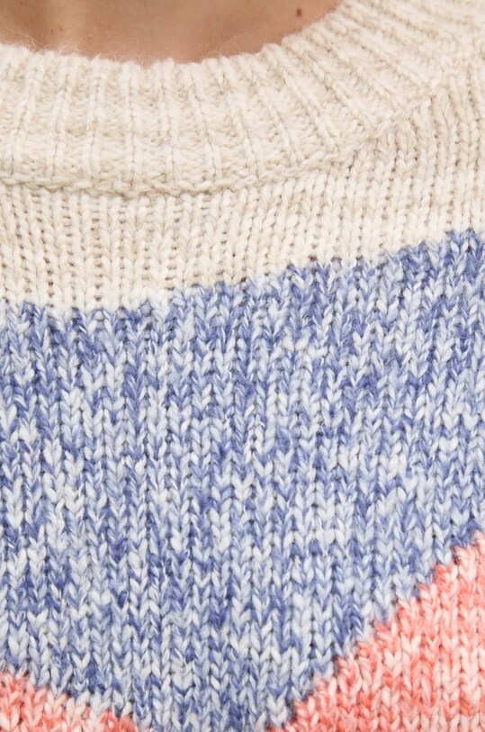 Pepe Jeans sweter z domieszką wełny HARRIET PL702232 beżowy