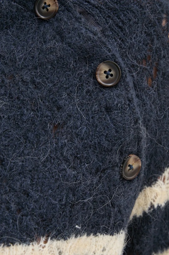 Pulover s dodatkom vune Pepe Jeans HELA PL702234 mornarsko plava