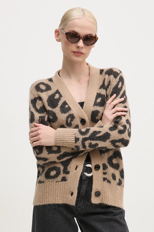 Joop! kardigan wełniany wełna beżowy 30043672