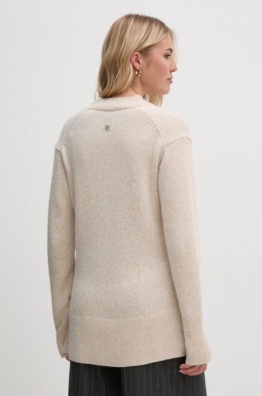 Odzież Joop! sweter z domieszką wełny 30043951 beżowy
