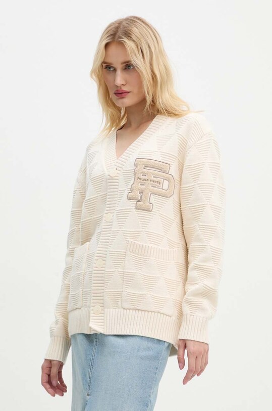 Filling Pieces cotton cardigan 83016989936 beige AW24