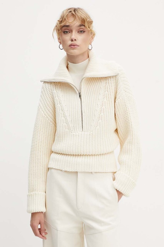 Ruházat IRO gyapjúkeverék pulóver WP12ROMANE bézs