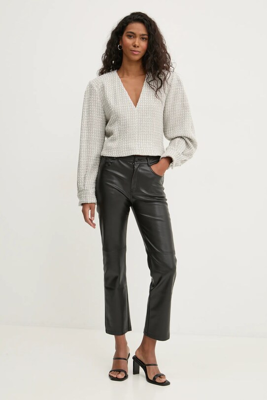 IRO bluzka z domieszką wełny WM16JILLA beżowy AW24