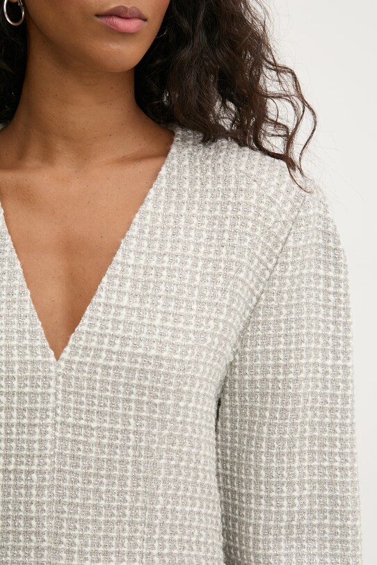 IRO bluzka z domieszką wełny WM16JILLA beżowy