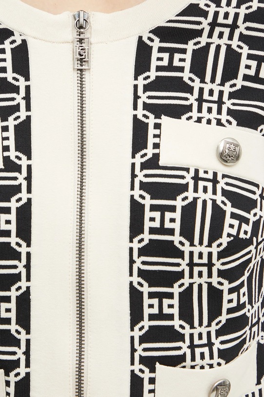 Πλεκτή ζακέτα Elisabetta Franchi MK32B47E2 μαύρο