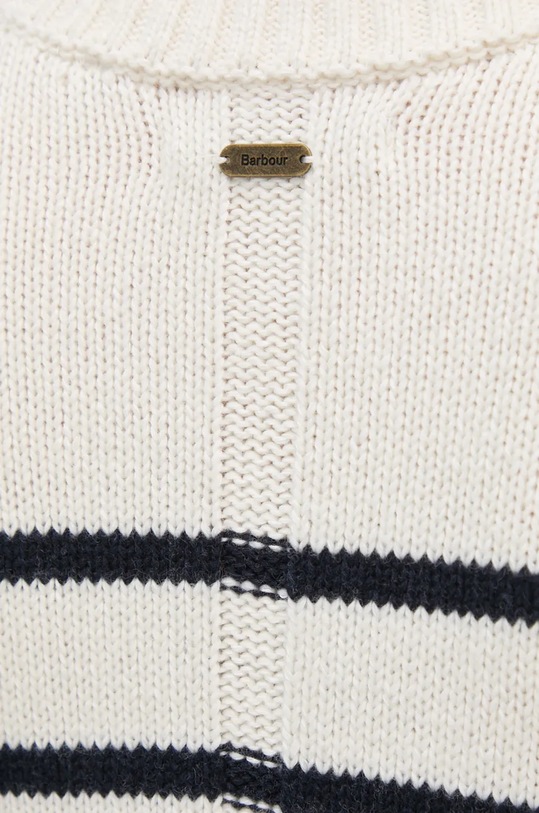 Barbour sweter z domieszką wełny LKN1580 beżowy