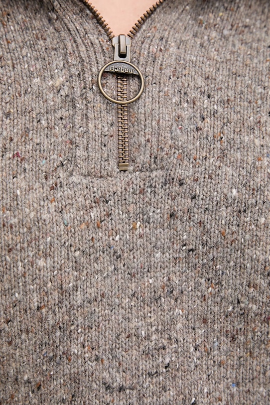 Пуловер с вълна Barbour LKN1579 сив