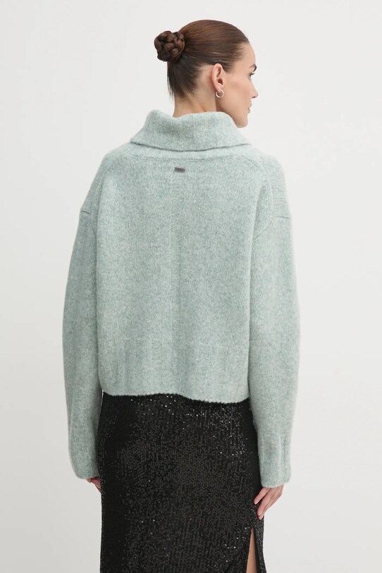 Clothing Barbour woolen jumper LKN1535 turquoise