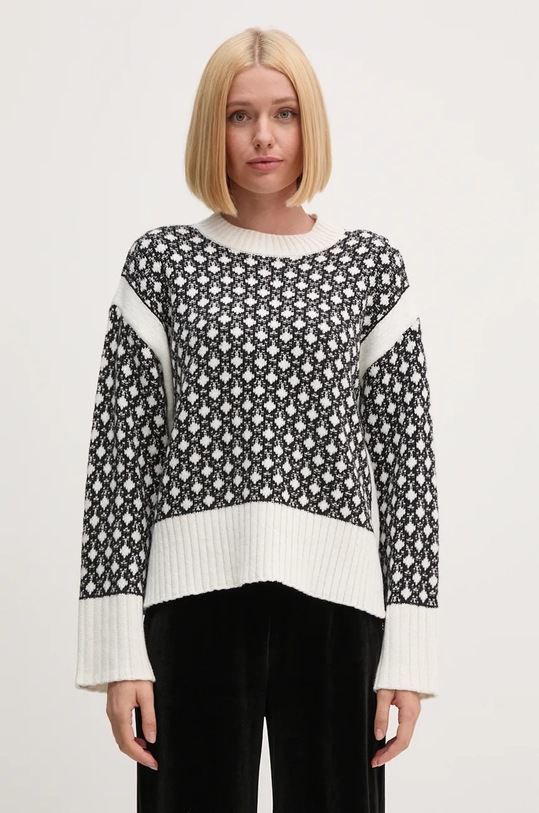 Barbour pulover din amestec de lână grosime medie negru LKN1534