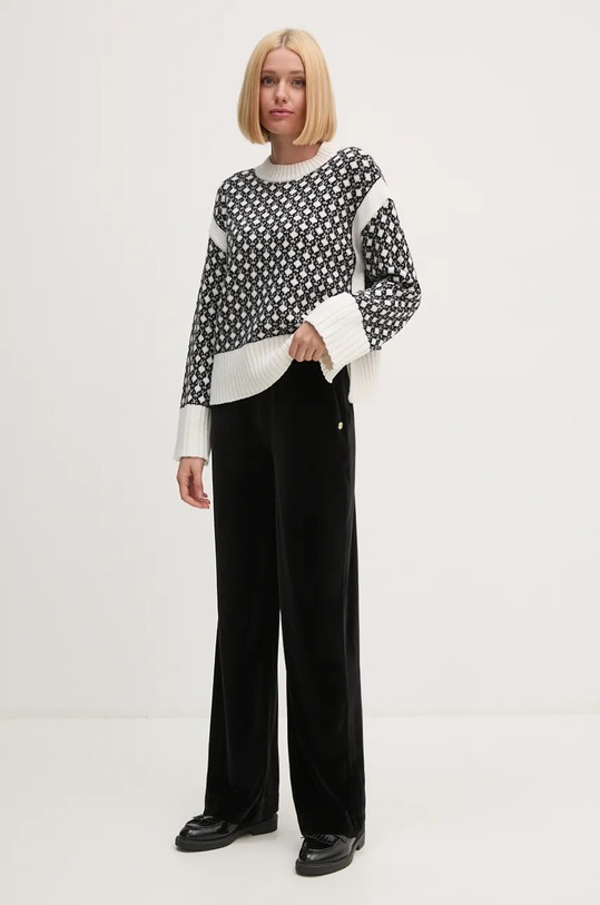 Barbour pulover din amestec de lână LKN1534 negru AW24