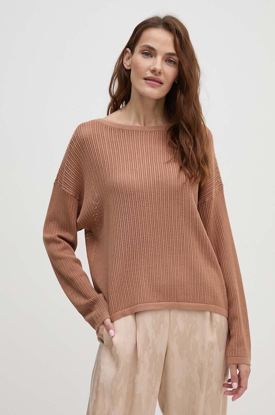 Svetr Sisley lodičkový hnědá 17Q3M104X