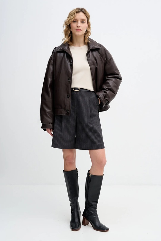 Sisley sweter 17Q3M100F beżowy AW25