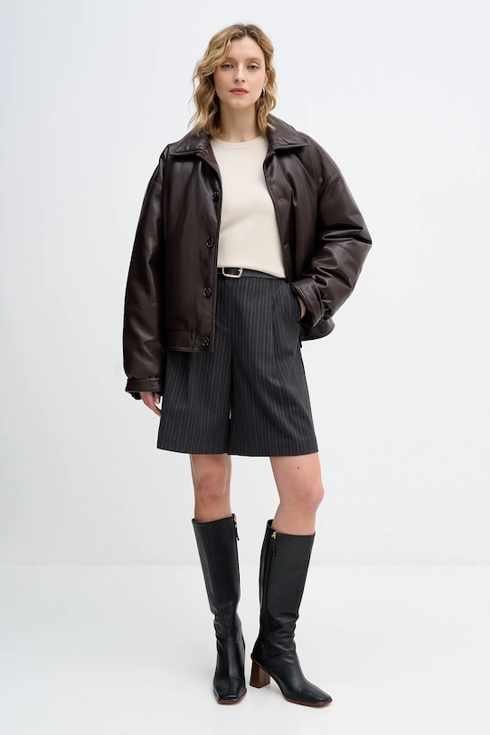 Sisley sweter 17Q3M100F beżowy AW25