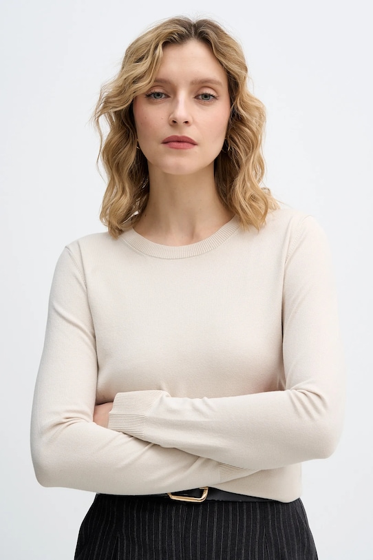 Sisley sweter beżowy 17Q3M100F