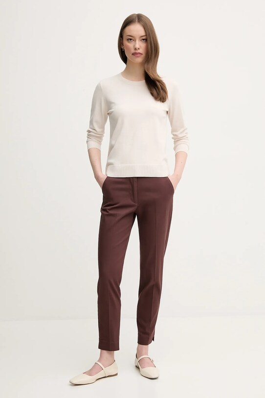 Sisley sweter 17Q3M100F beżowy SS25