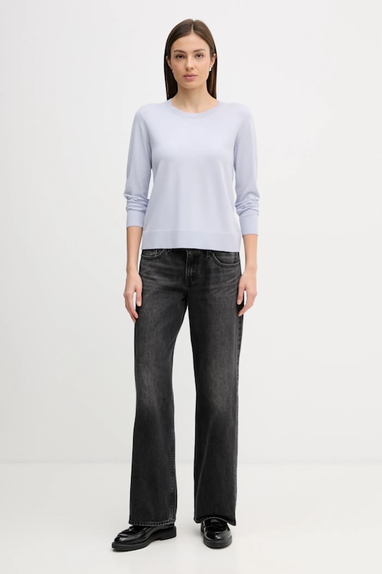 Sisley sweter 17Q3M100F fioletowy AW25