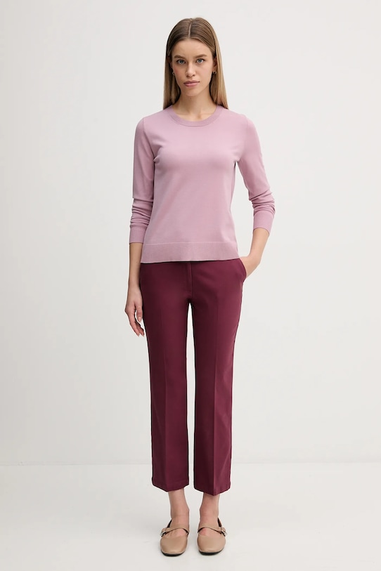 Sisley sweter 17Q3M100F różowy AW25