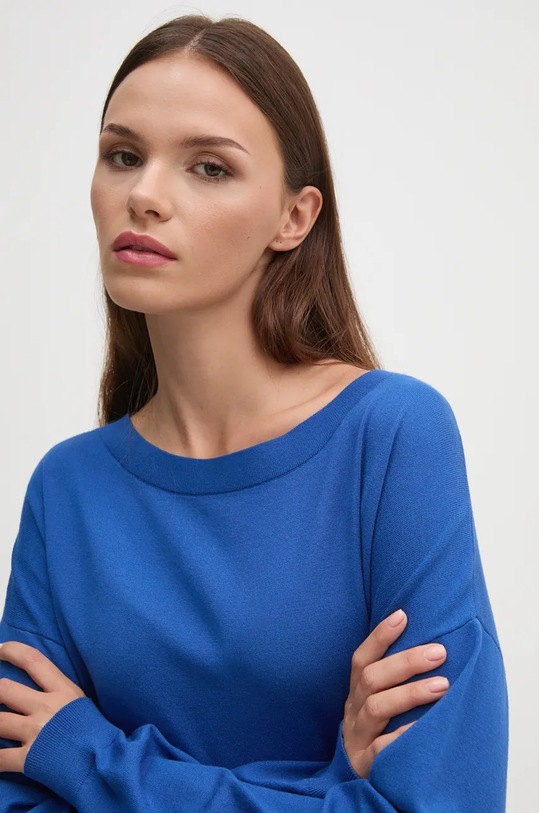 Sisley pulover subtiri albastru 17Q3M103J