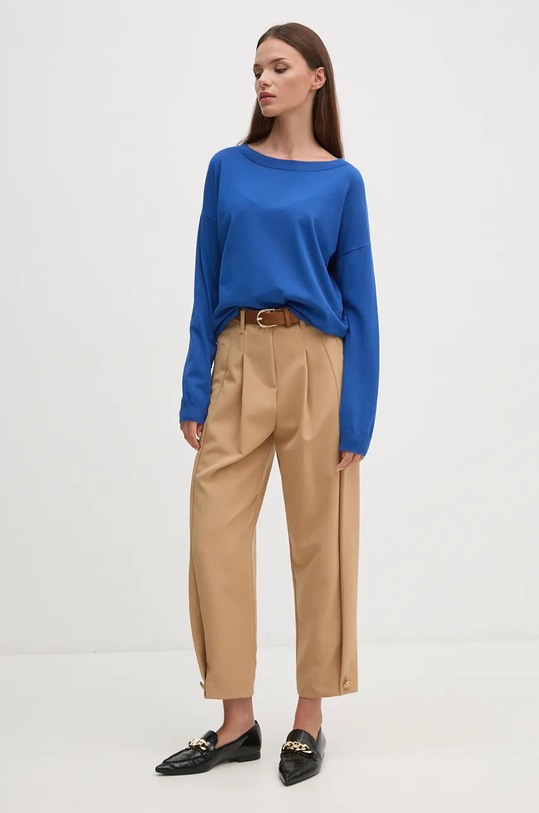 Sisley pulover 17Q3M103J albastru AW25