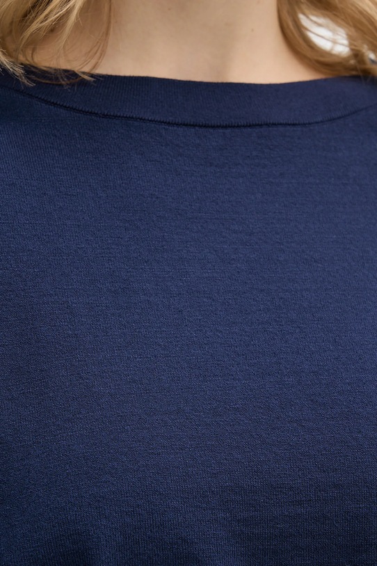 Pulover Sisley 17Q3M103J mornarsko modra