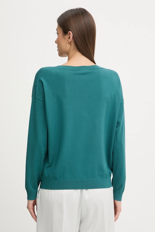 Odzież Sisley sweter 17Q3M103J turkusowy