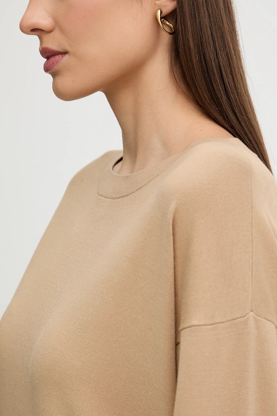 Sisley sweter 17Q3M103J brązowy