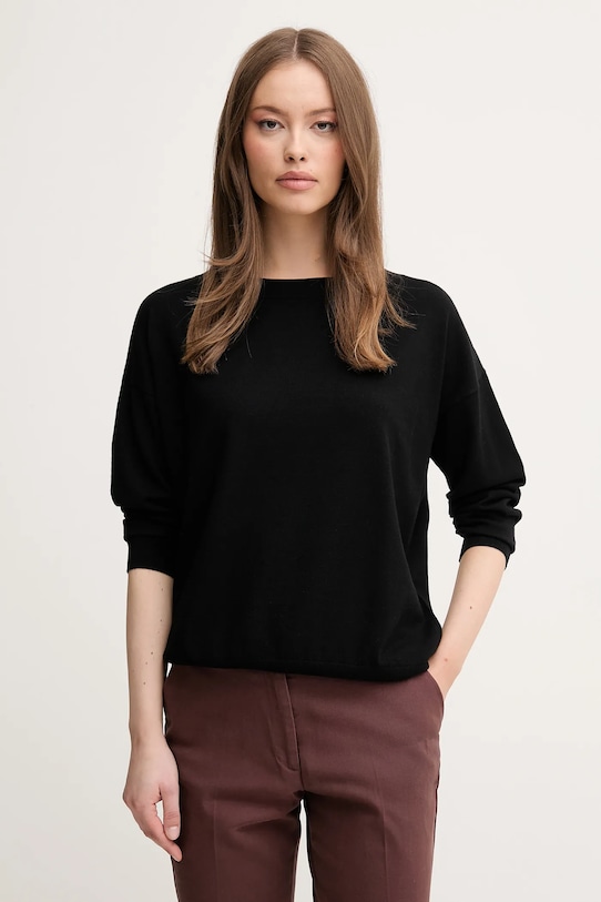 Sisley pulover negru 17Q3M103J