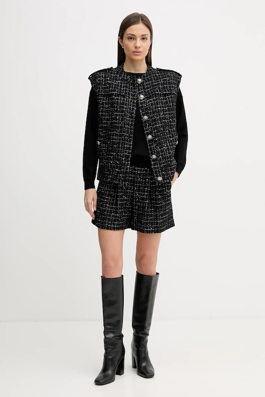 Sisley sweter 17Q3M103J czarny AW25