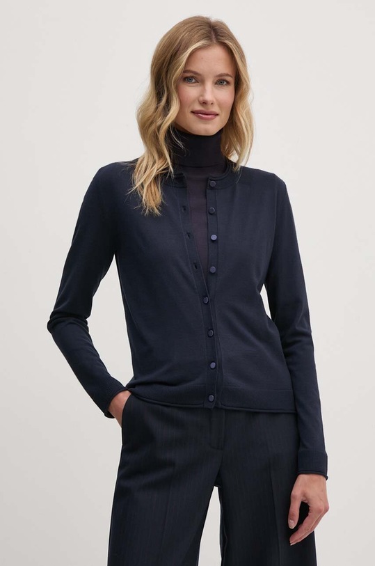 Kardigan Sisley tenká námořnická modř 17Q3M5203
