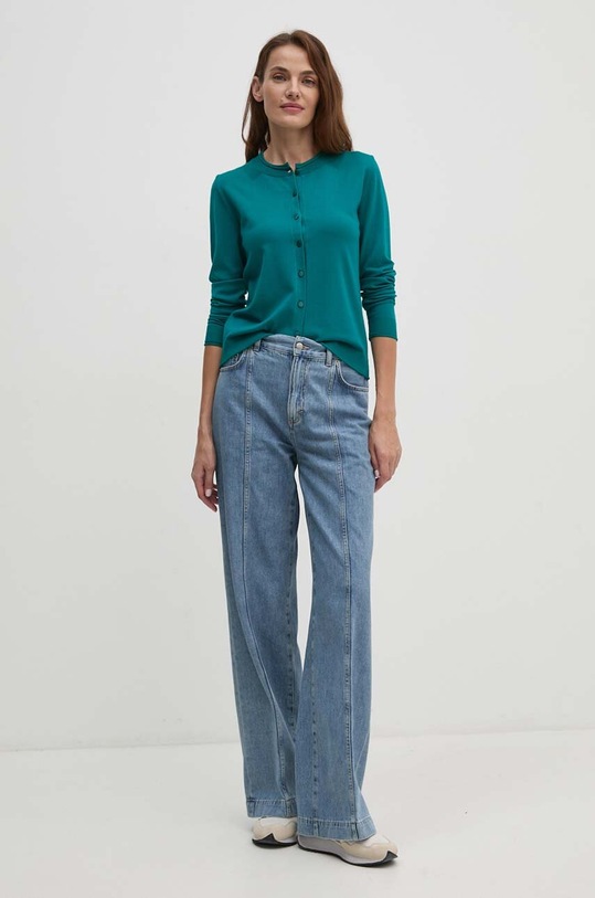 Sisley kardigan 17Q3M5203 zielony SS25