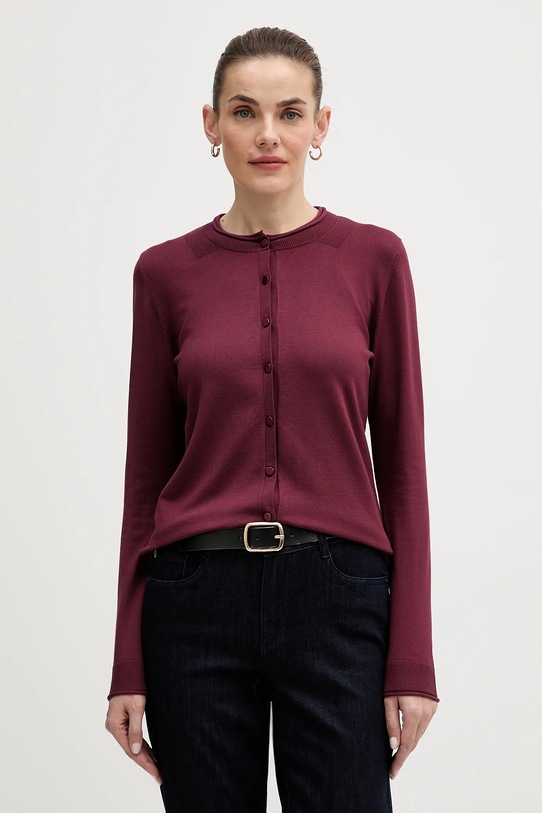 Sisley kardigan pozostałe bordowy 17Q3M5203